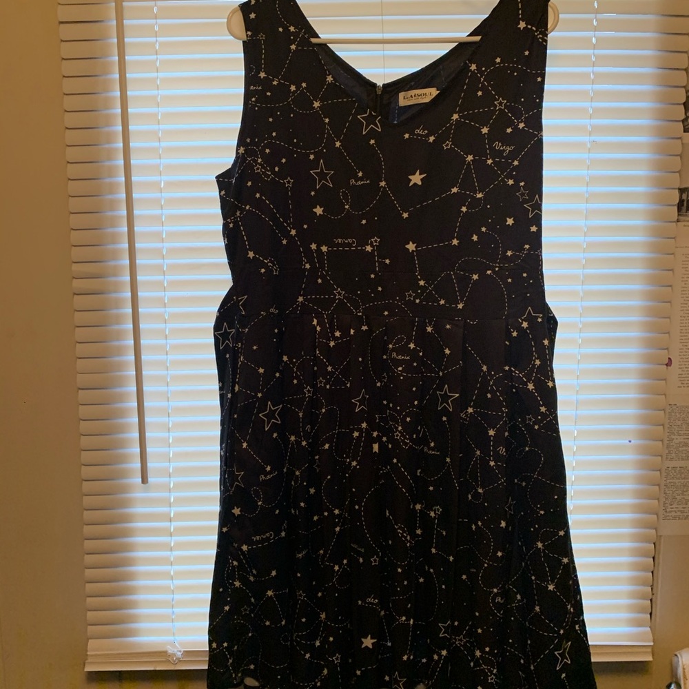LA Soul Constellation Black Dress Size Large